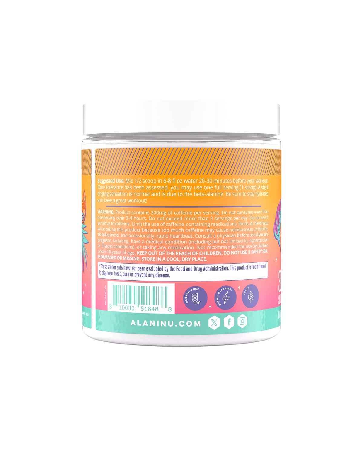 Orange Kiss Pre-Workout Powder - 30 Servings