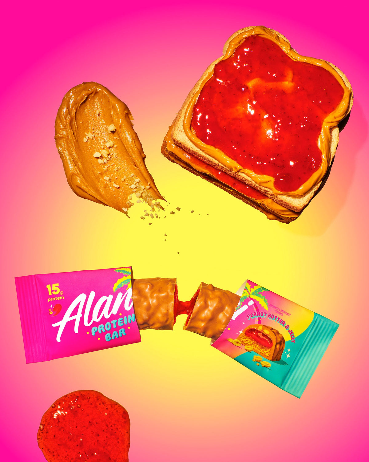 Peanut Butter & Jelly Protein Bars - 4-Pack