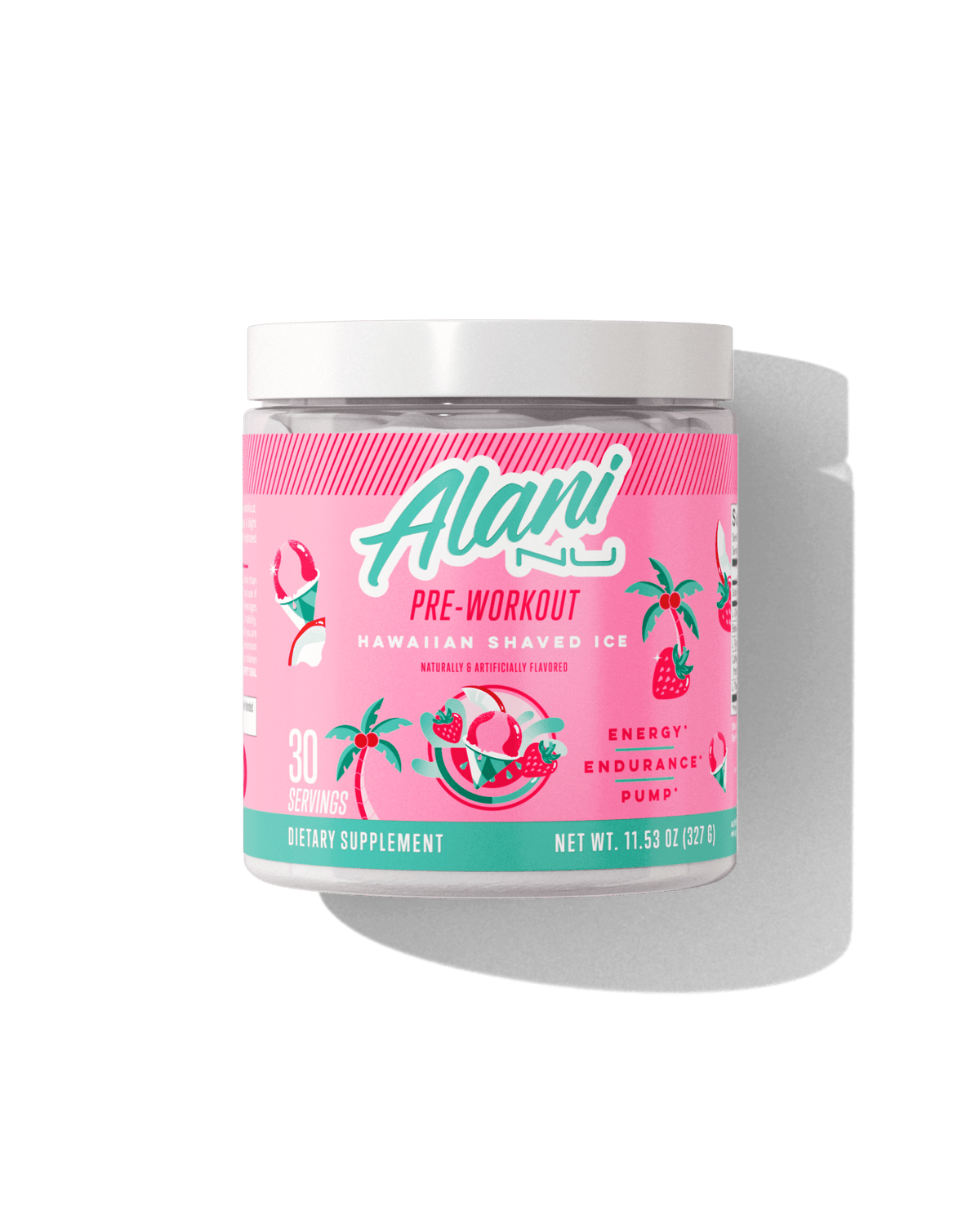 Hawaiian Shaved Ice Pre-Workout Powder, 30 Servings