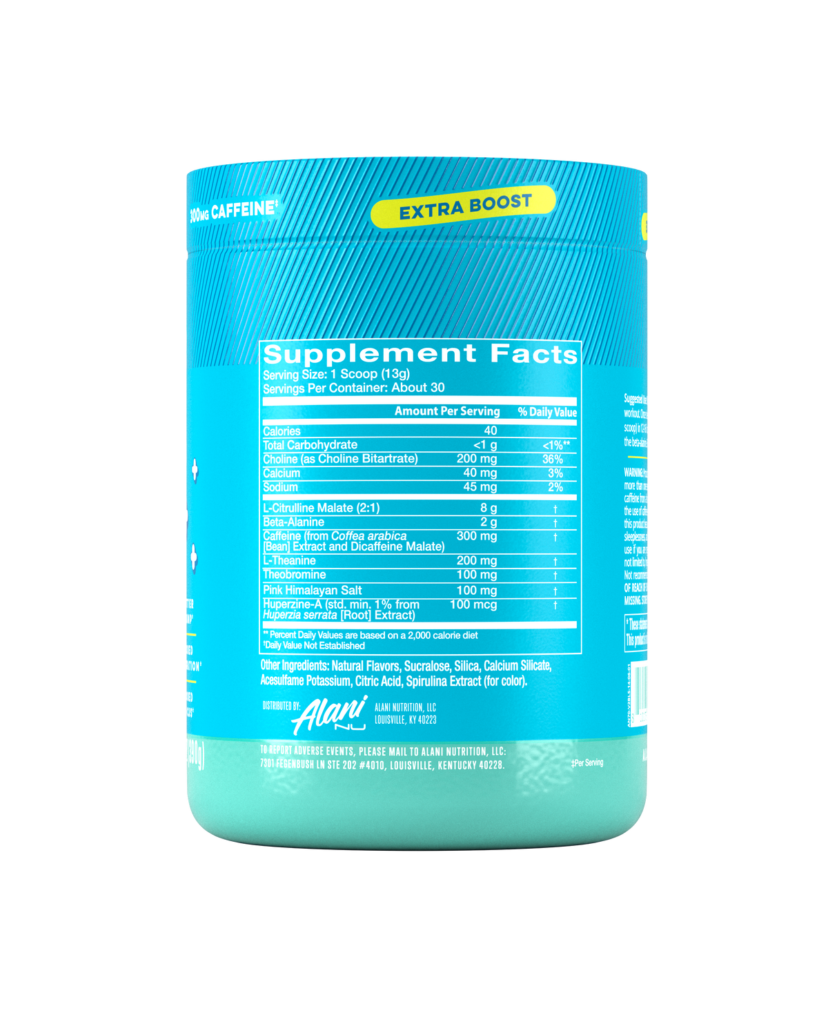 Blue Slush Pre-Workout+ for Focus Support, 30 Servings