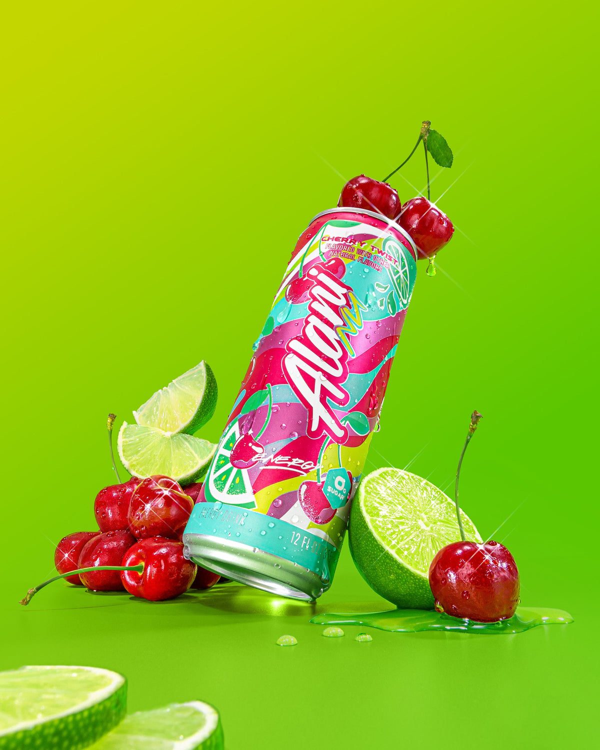 Cherry Twist Cherry-Lime Energy Drink, 12-Pack