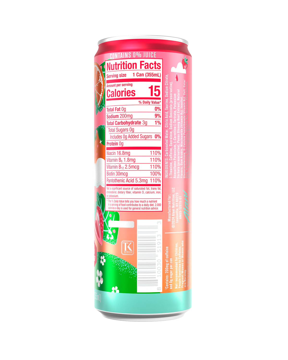 Strawberry Sunrise Energy Drink - 12-Pack