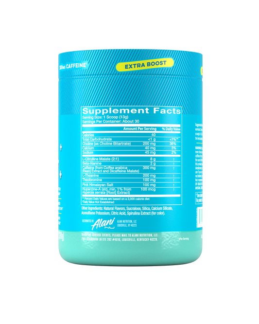 Blue Slush Pre-Workout+ Powder - 30 Servings