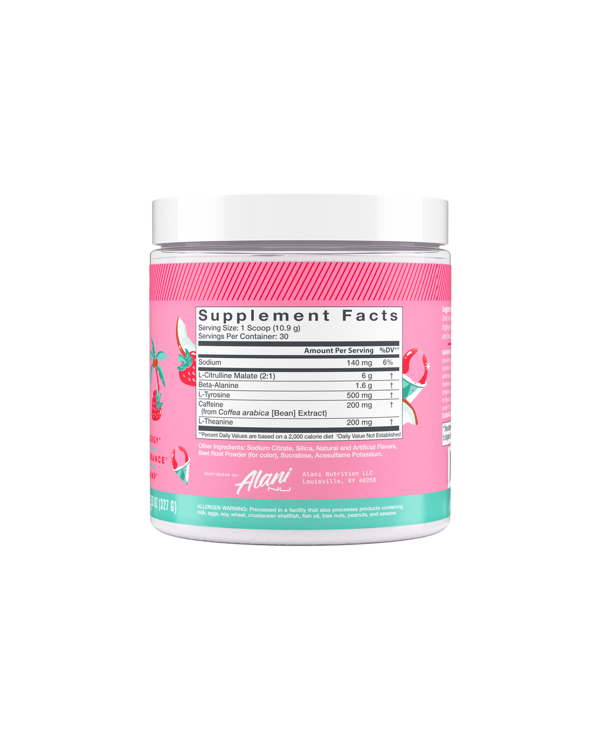 Hawaiian Shaved Ice Pre-Workout Powder, 30 Servings