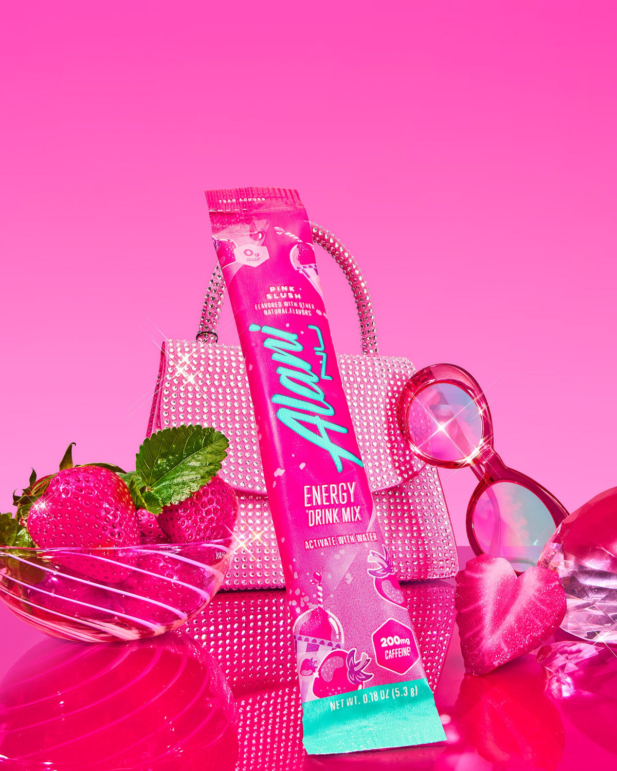 Pink Slush Energy Drink Sticks, 10-Pack
