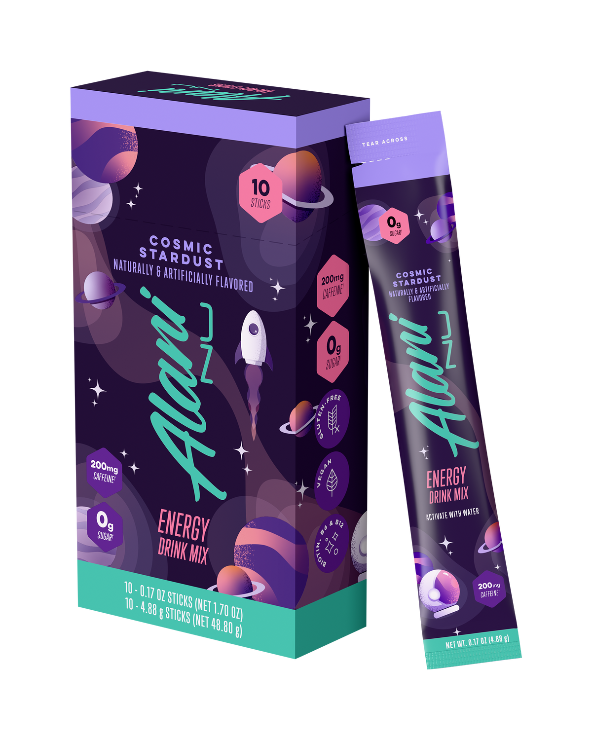 Cosmic Stardust Powdered Energy Sticks, 10-Pack