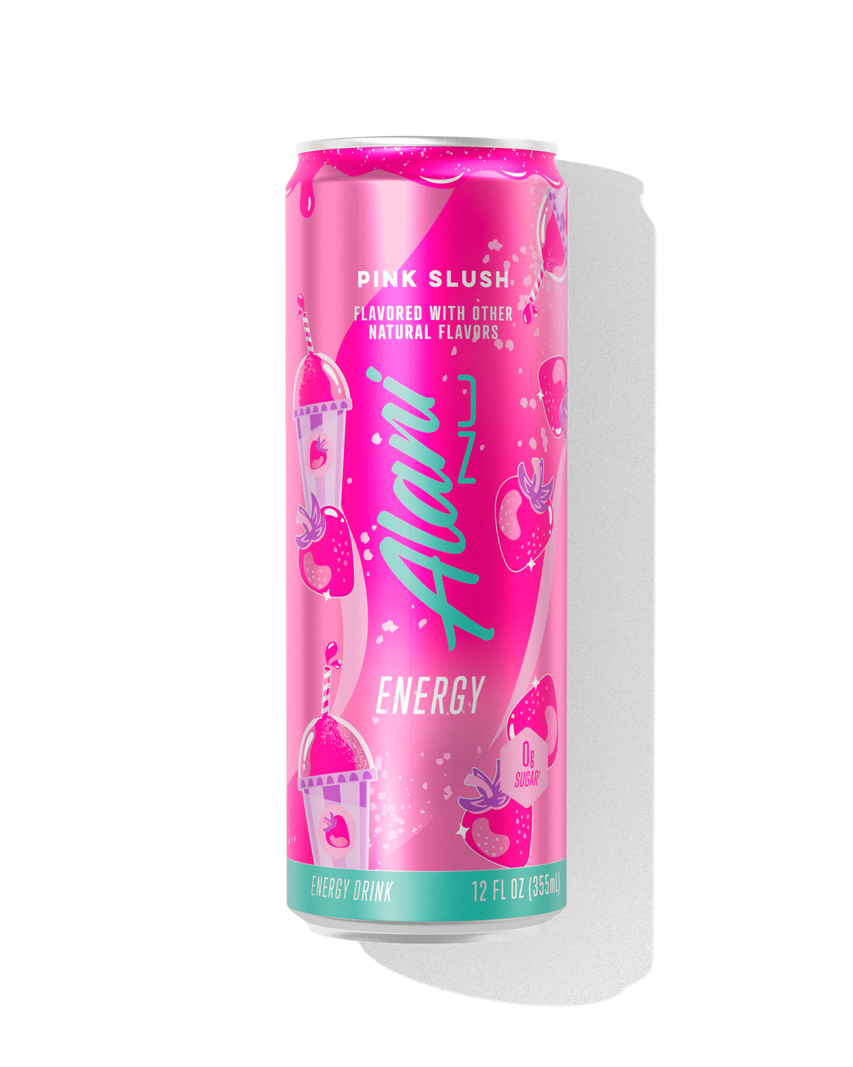 Pink Slush Strawberry Energy Drink, 12-Pack