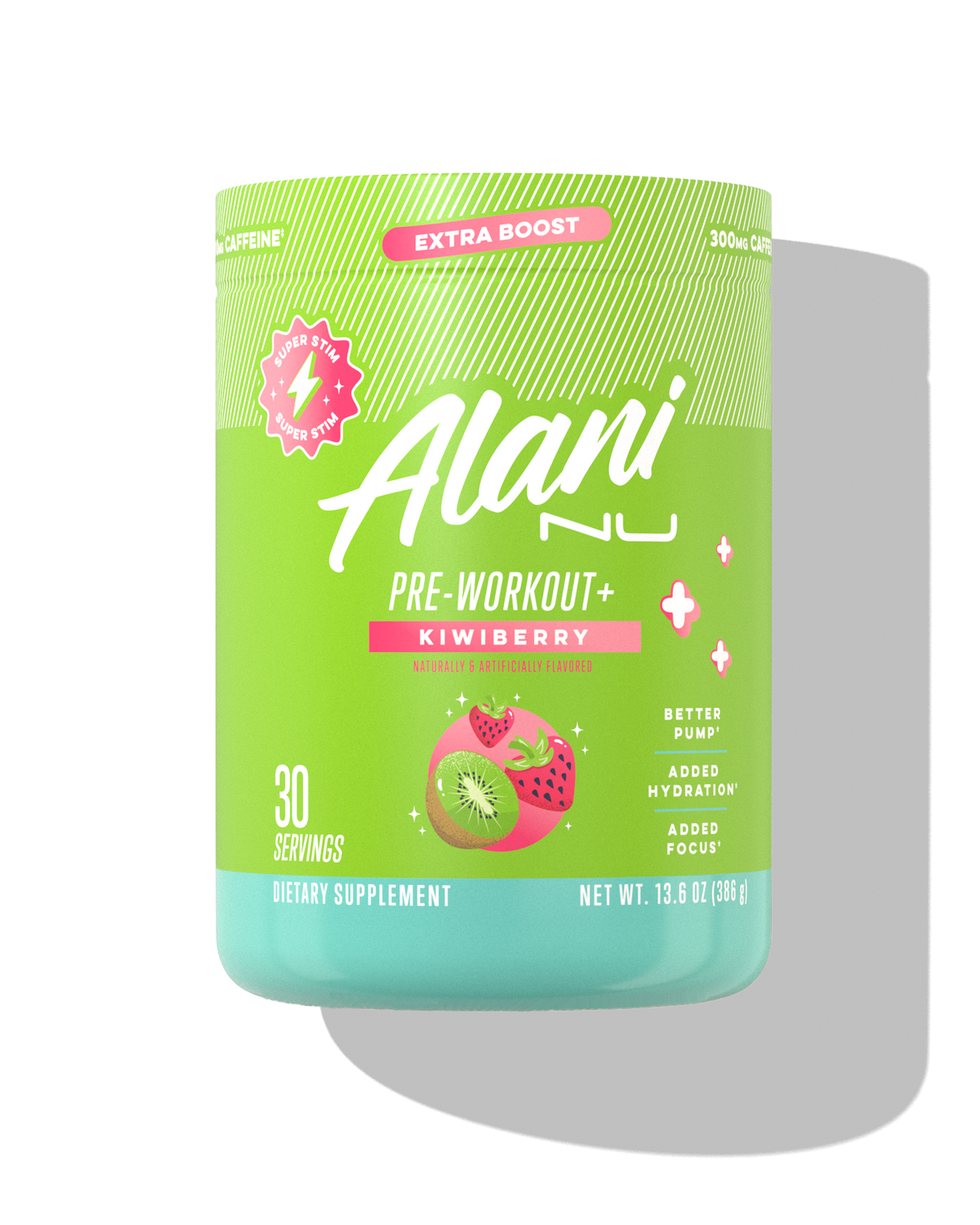 Kiwiberry Pre-Workout+ Supplement, 30 Servings
