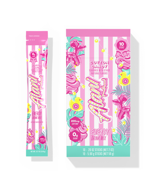 Cotton Candy Energy Sticks - 10-Pack