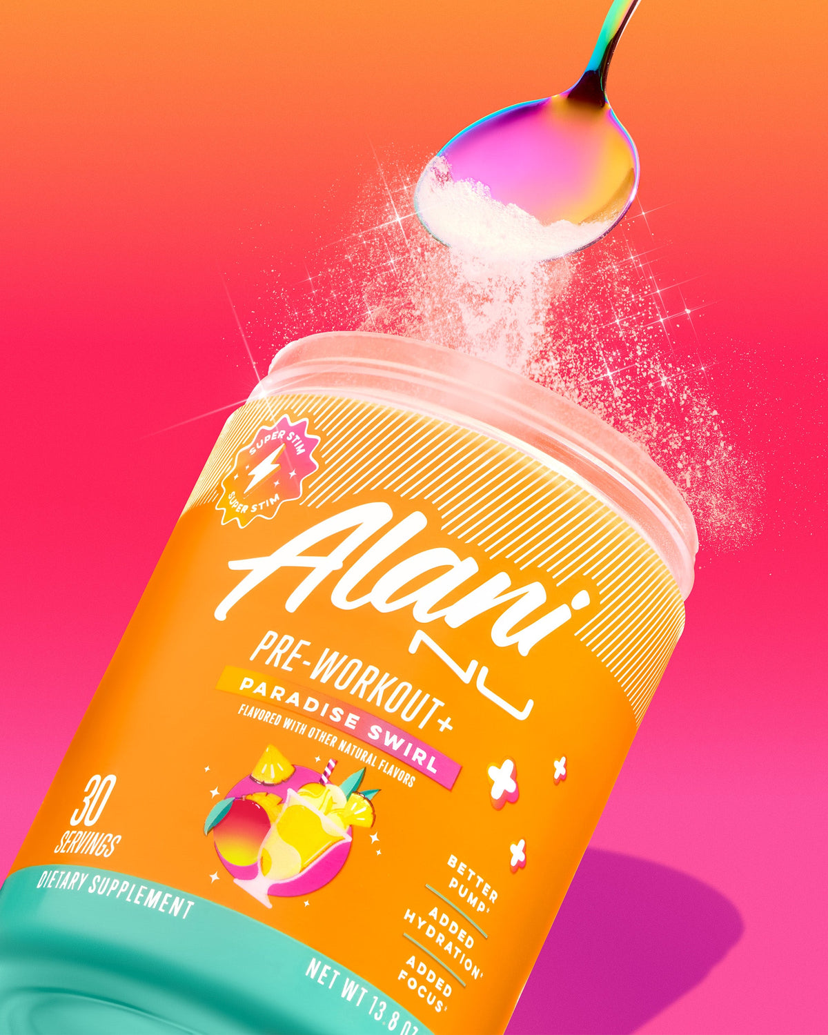 Paradise Swirl Pre-Workout+, 30 Servings