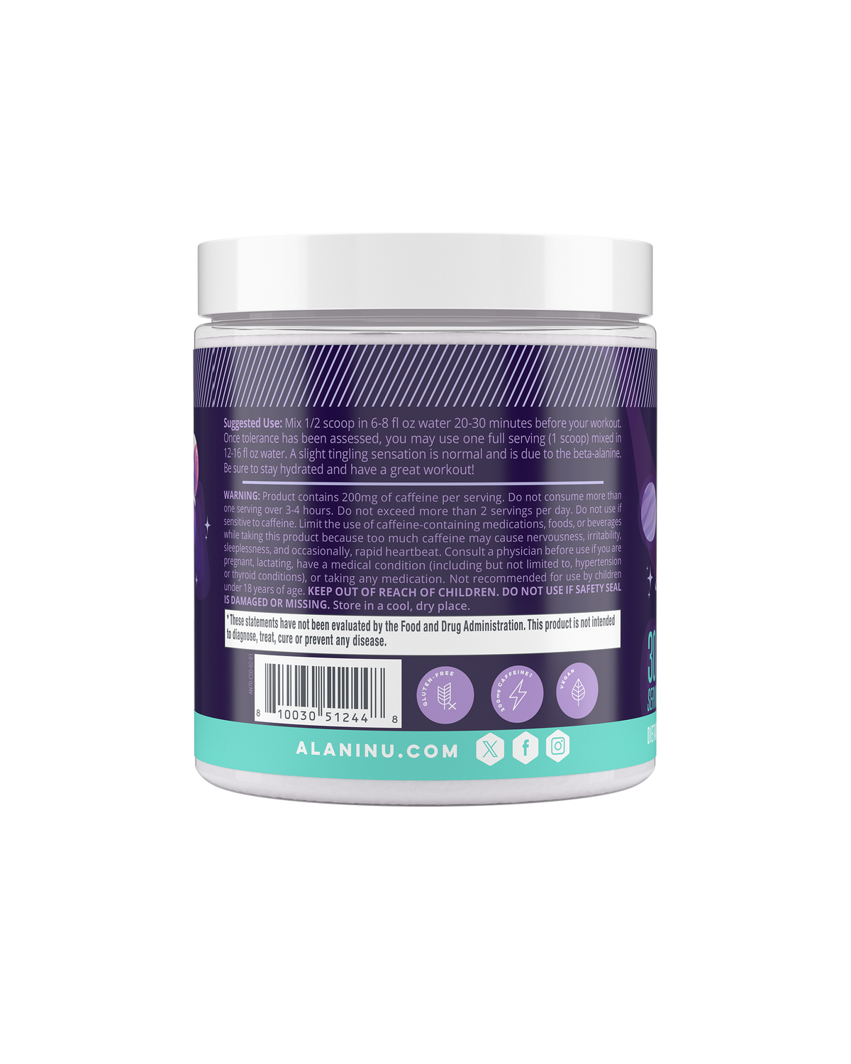 Cosmic Stardust Pre-Workout Mix, 30 Servings